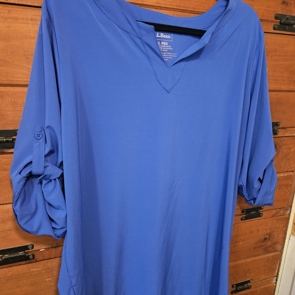 L.L. Bean Women's Blue Tunic Dress